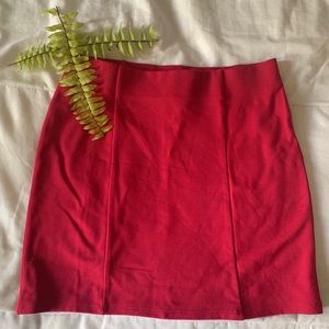 pink mini-skirt